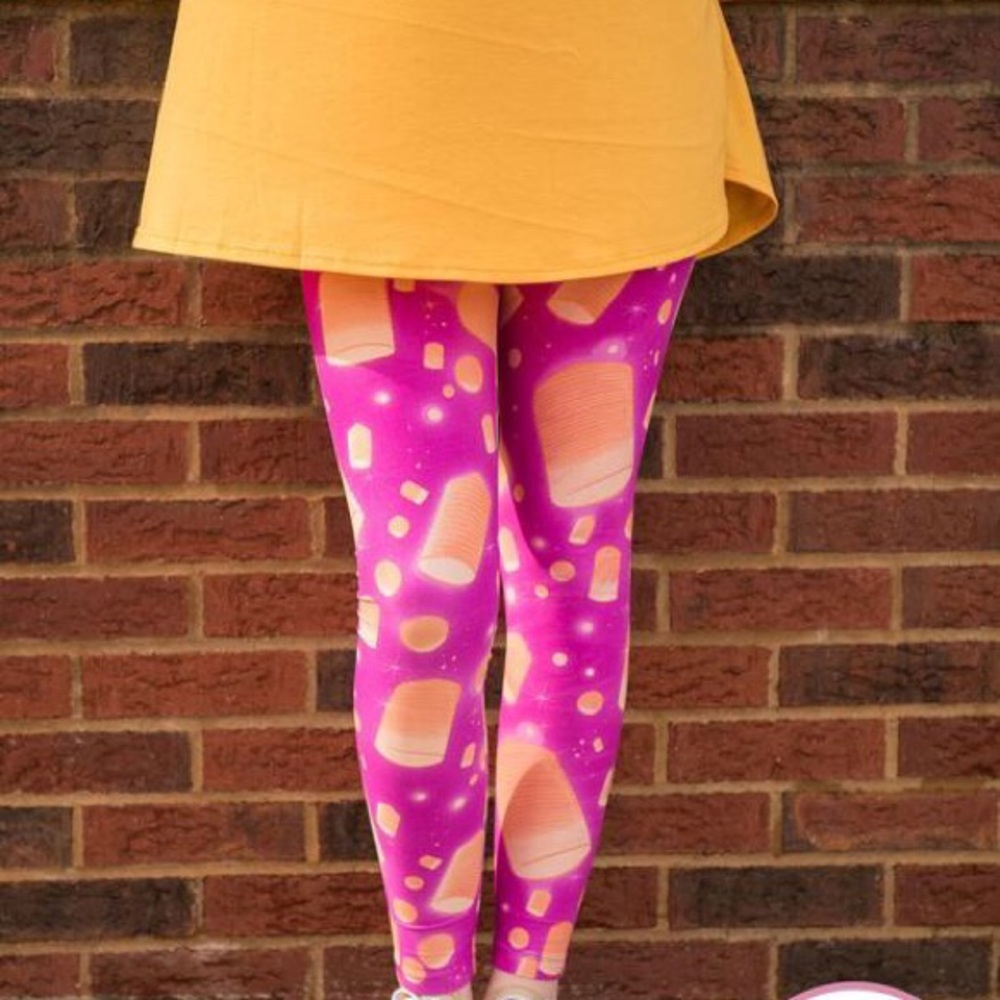 Curvy Rupunzel Disney Tangled Lantern Leggings